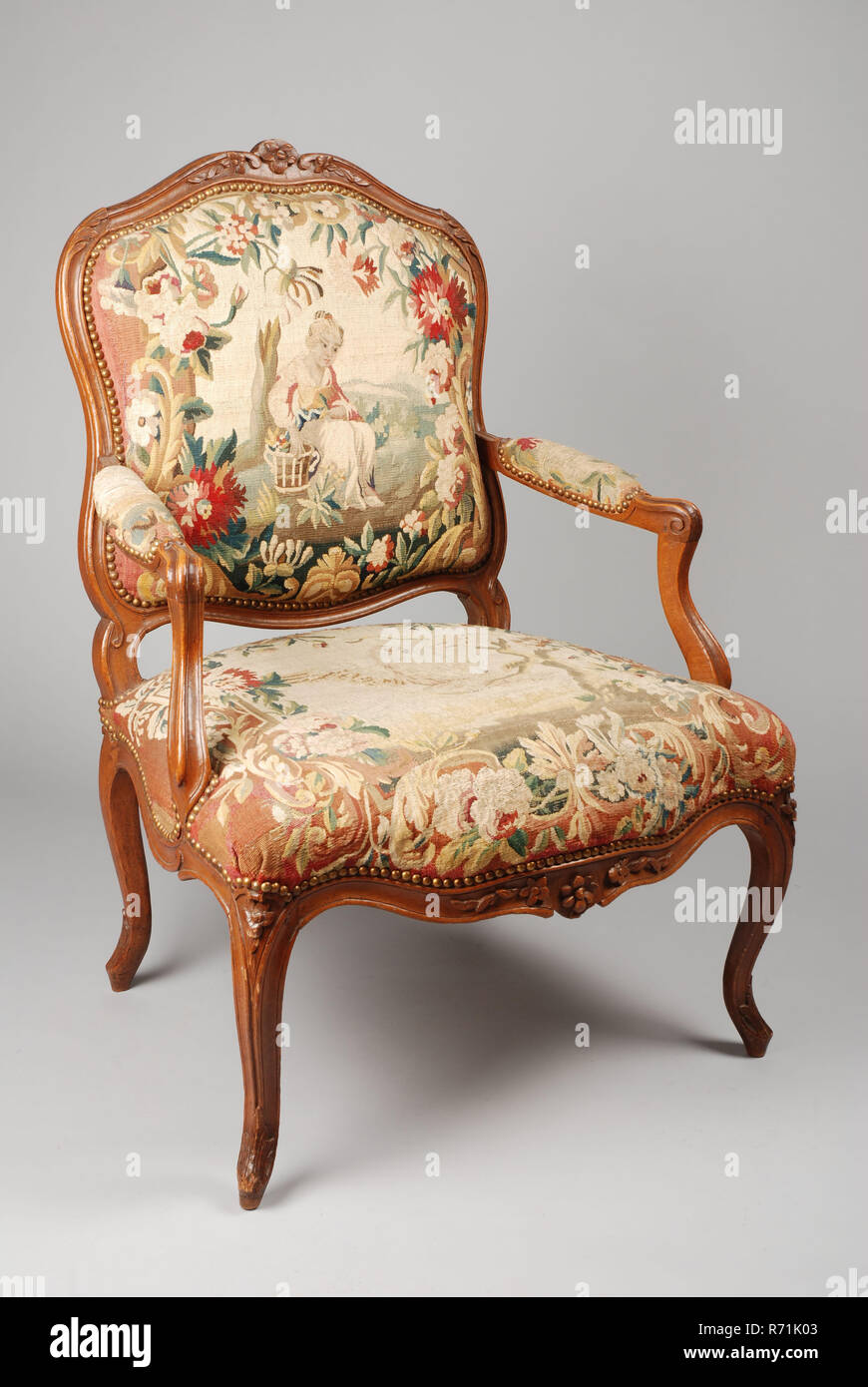 Fauteuil Rococo Baroque Palazzo INT - Blanc/or - Neuf, Confortable