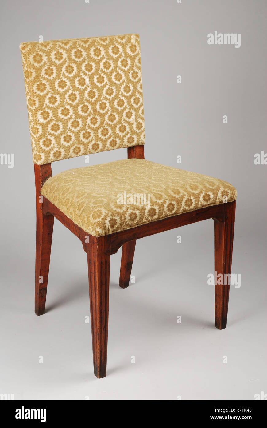 Bois D Orme Simple Droite Verticale Siege De Chaise Meubles