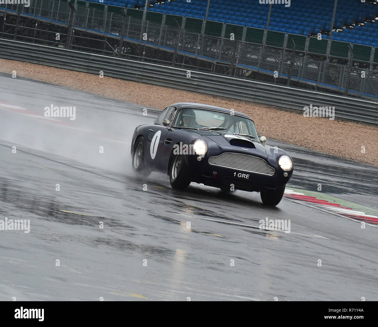 Wolfgang Friedrichs, Simon Hadfield, Aston Martin DB4 GT, 1 GRE, RAC Tourist Trophy, véhicules historiques, de pré-63 GT, Silverstone Classic 2015, Chris McEvoy, Banque D'Images