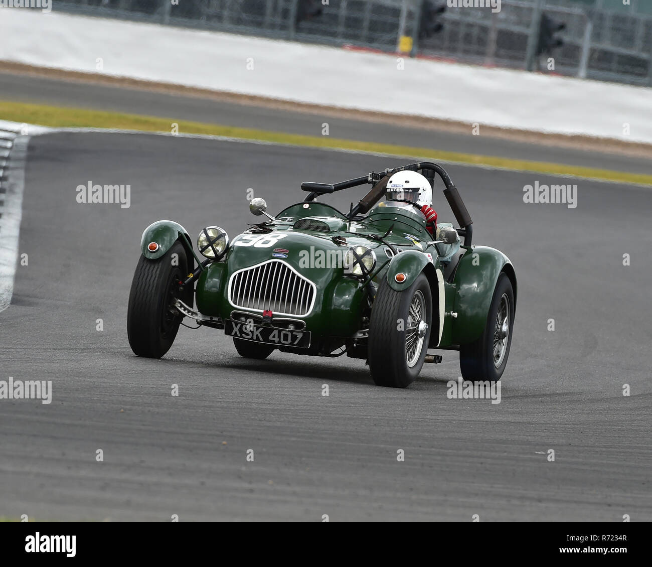 Tim Llewellyn, Oliver Llewellyn, Allard J2, RAC Woodcote Trophy, pre'56 voitures de sport, Silverstone Classic 2016, Chris McEvoy, cjm-photographie, Classic Banque D'Images