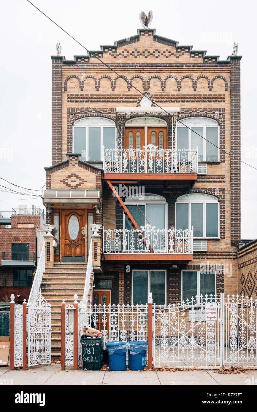 Une maison à Williamsburg, Brooklyn, New York City Banque D'Images