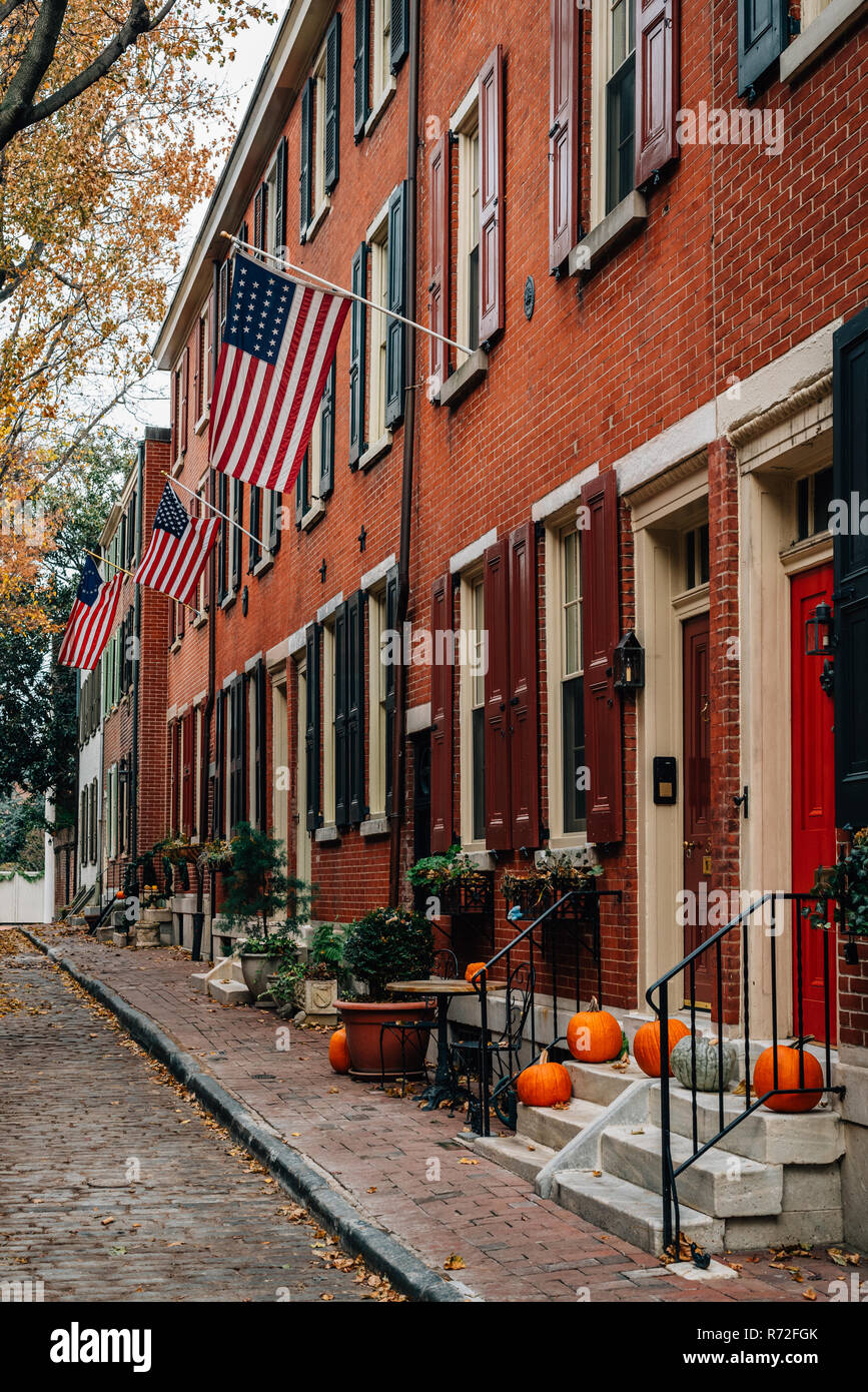 American Street dans la société Hill, Philadelphie, Pennsylvanie. Banque D'Images