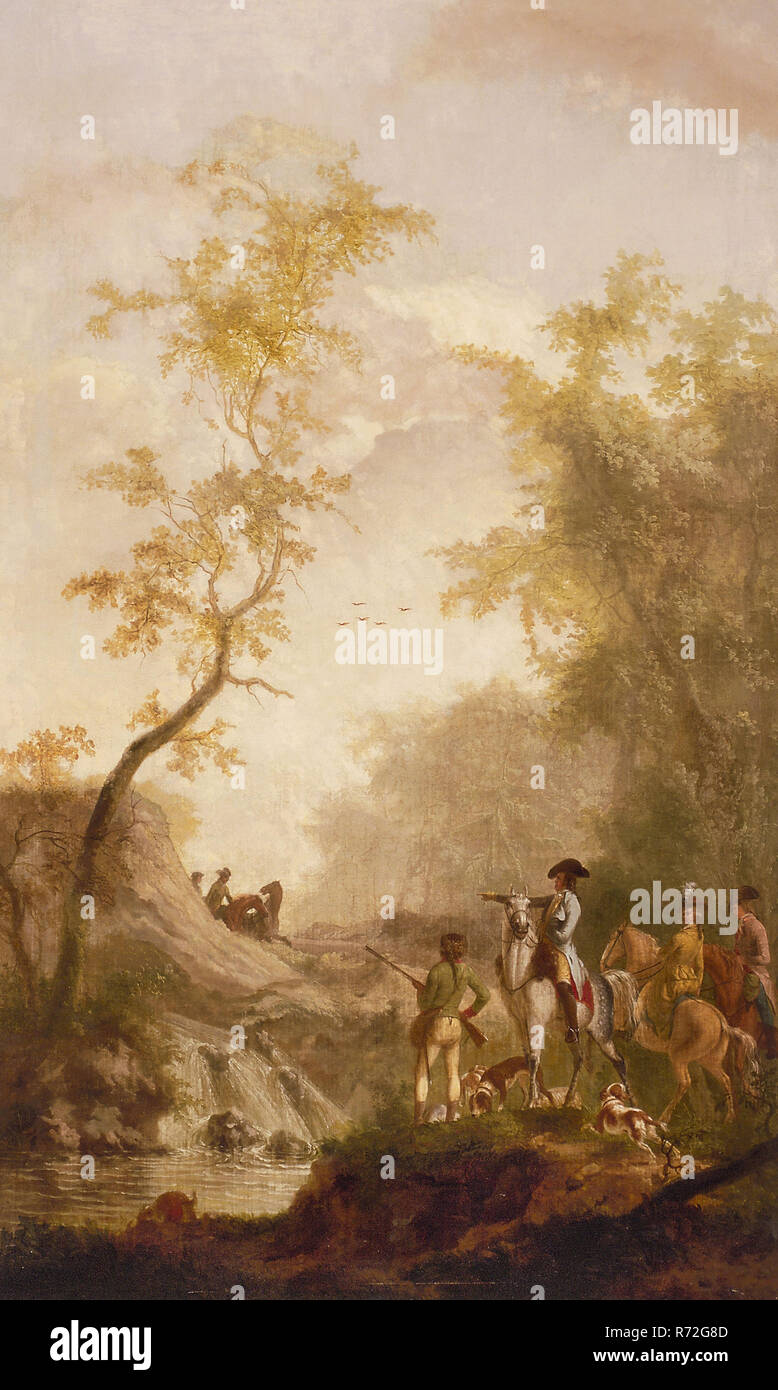 Gerrit Malleyn Prix Papier Peint Avec La Société De Chasse Paysage