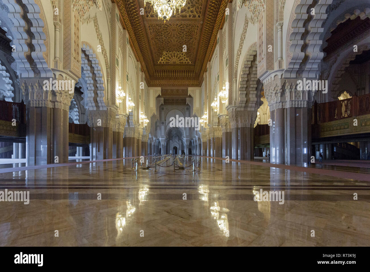 La Mosquée Hassan II de Casablanca, Maroc Banque D'Images