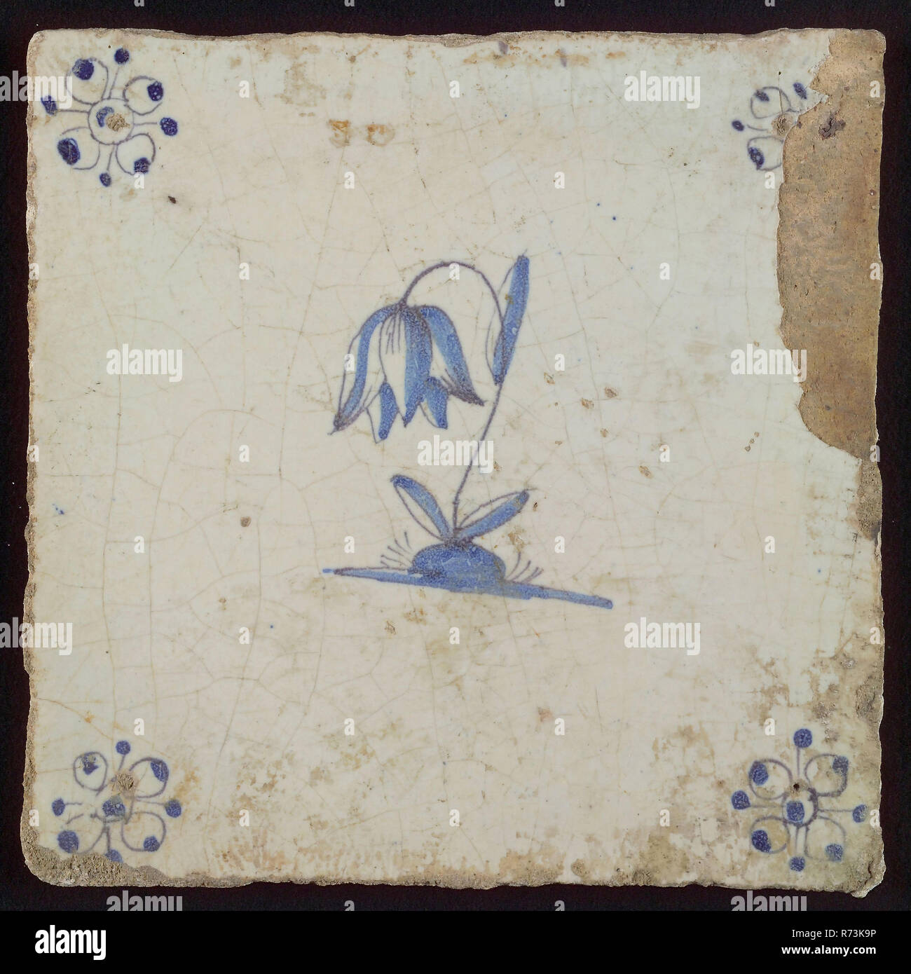 Murale Fleurie Franz Xaver PT22909 En Carreaux Céramique 48x48 (16 Carreaux 12x12)