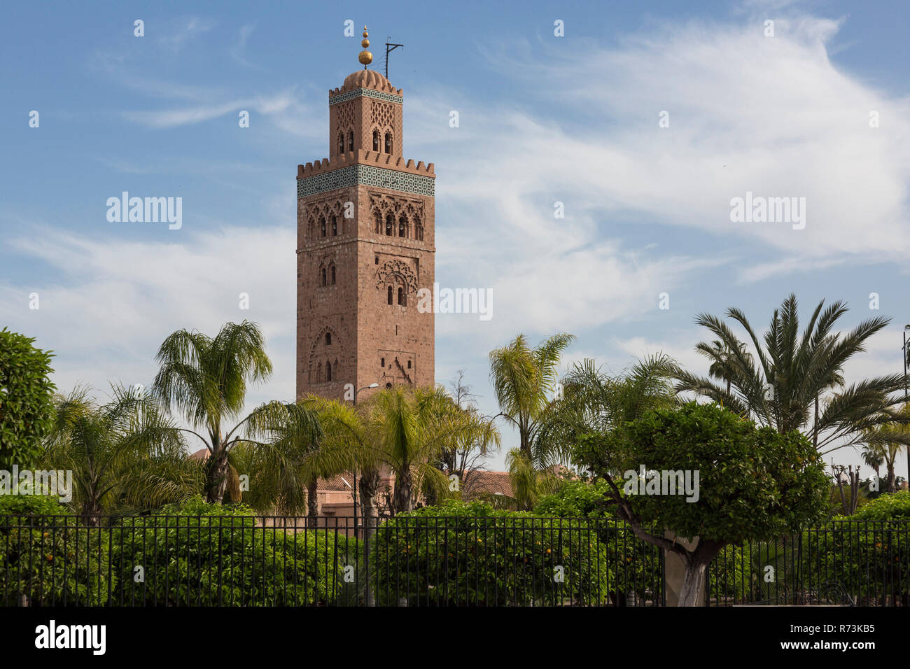 Mosquée Koutubia Marrakech, Maroc Banque D'Images