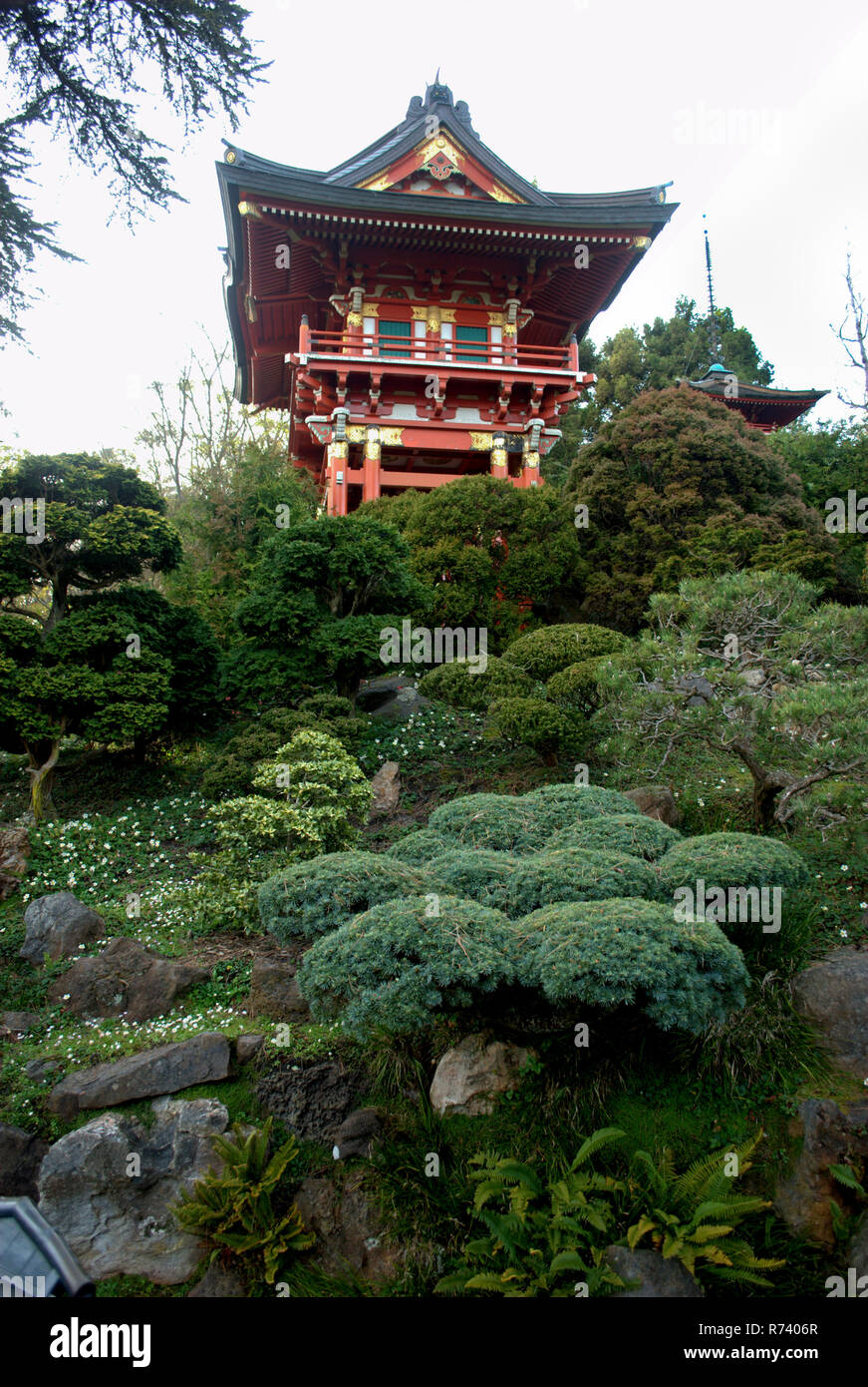Jardin de thé japonais à San Francisco, Californie le Golden Gate Park Banque D'Images