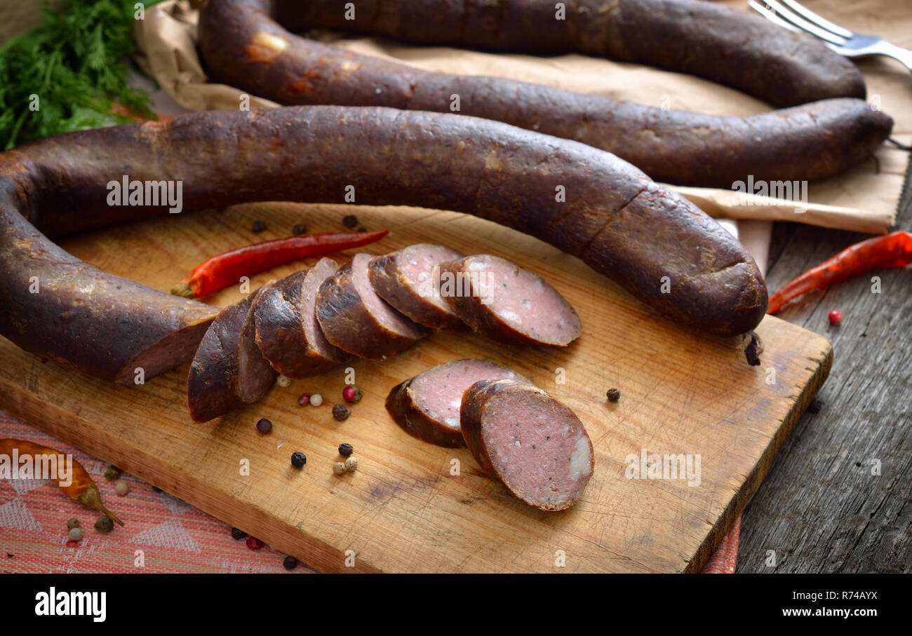 Saucisse de sanglier Banque de photographies et d’images à haute