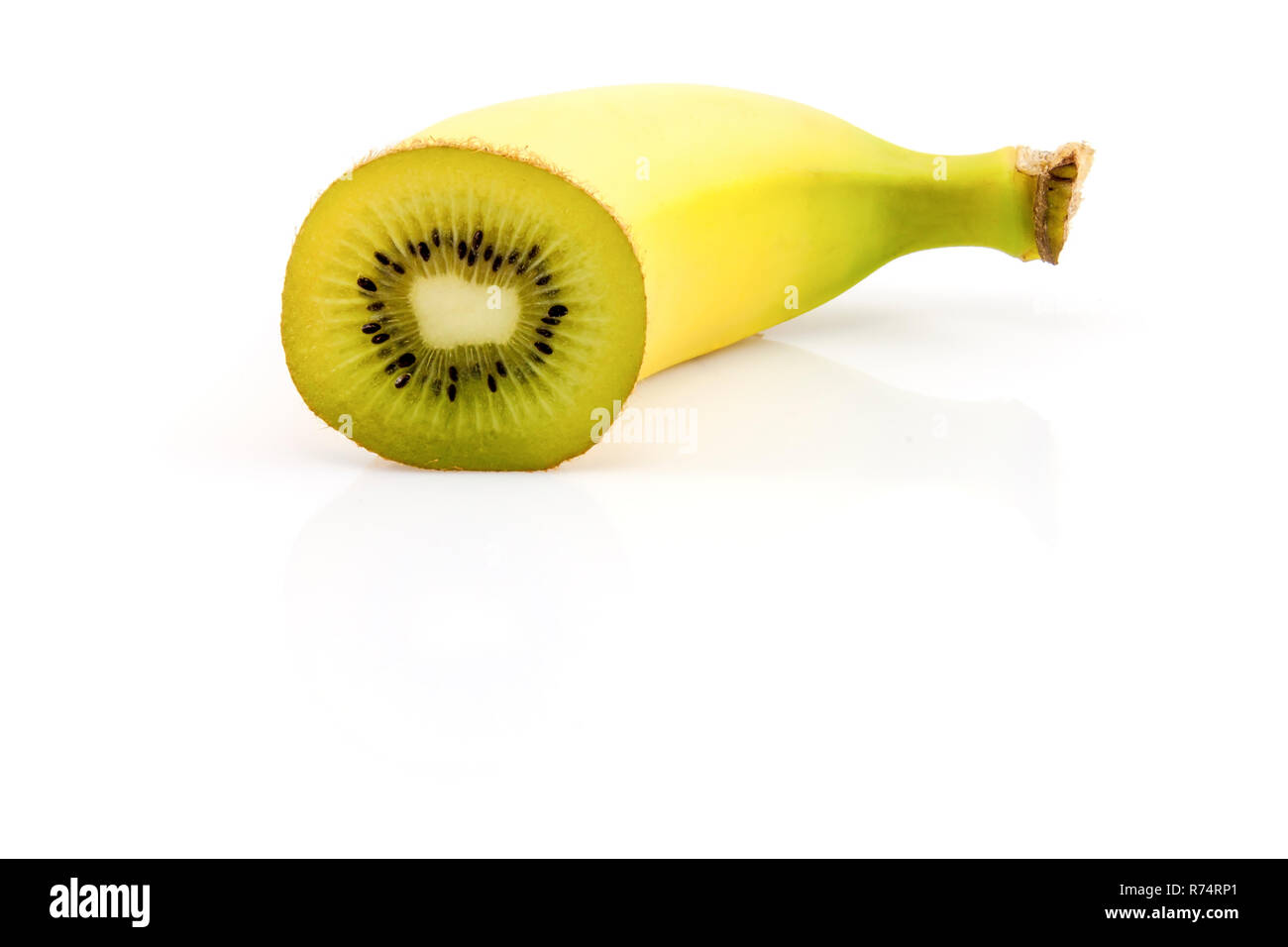 Super fruit. Banane et kiwi combinaison Photo Stock - Alamy