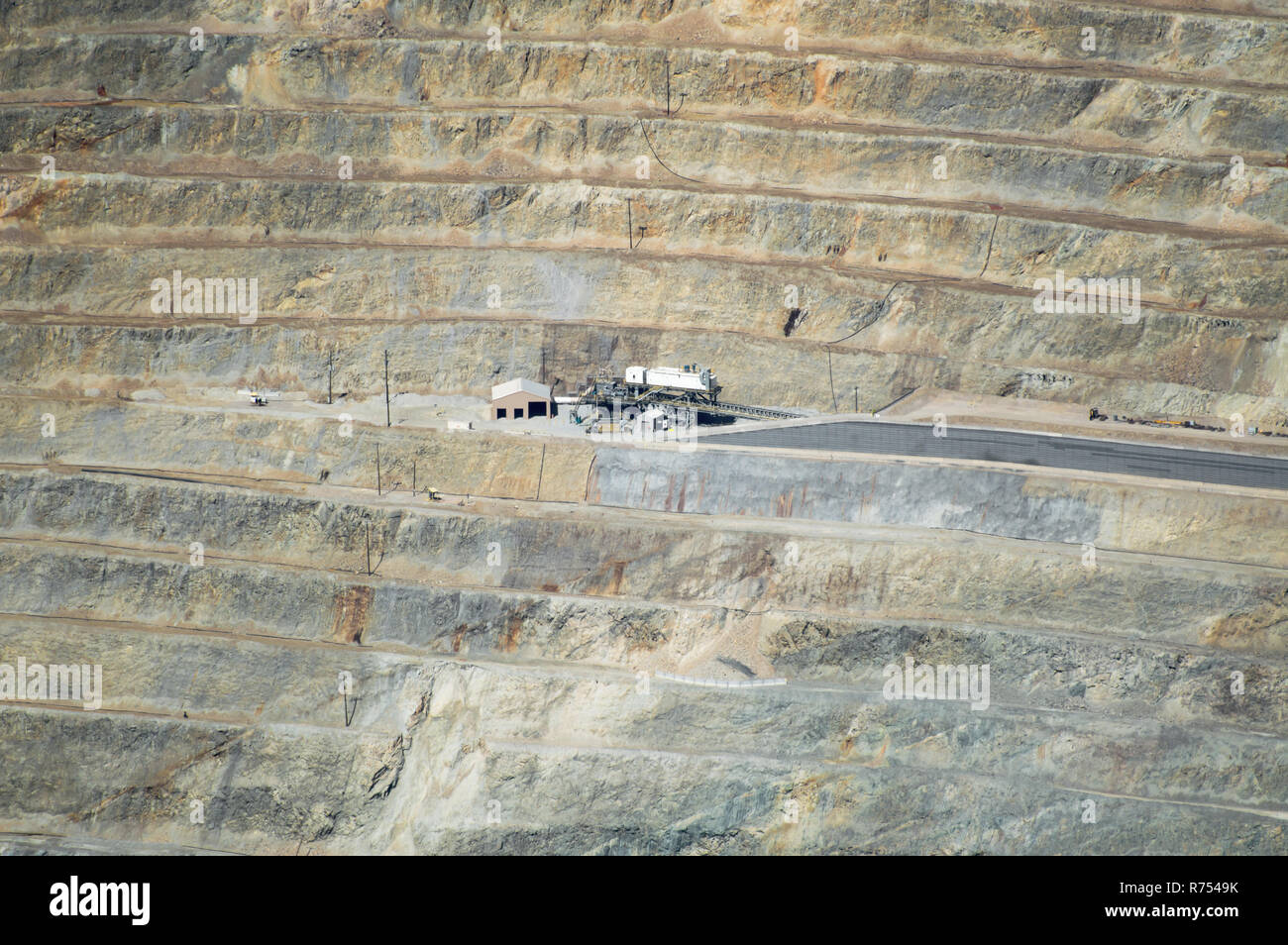 L'exploitation du cuivre Kennecott mine à Tooele, Utah. Banque D'Images