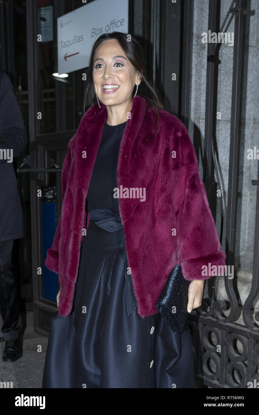 Les célébrités assister à la première de 'El Cascanueces (Casse-noisette)' ballet du Teatro Real de Madrid avec : Tamara Falcó Preysler Où : Madrid, Espagne Quand : 06 novembre 2018 Crédit : Oscar Gonzalez/WENN.com Banque D'Images