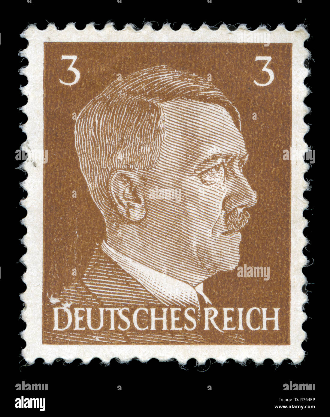 Timbre-poste de l'allemand dans le domaine Adolf Hitler série émise en 1941 Banque D'Images