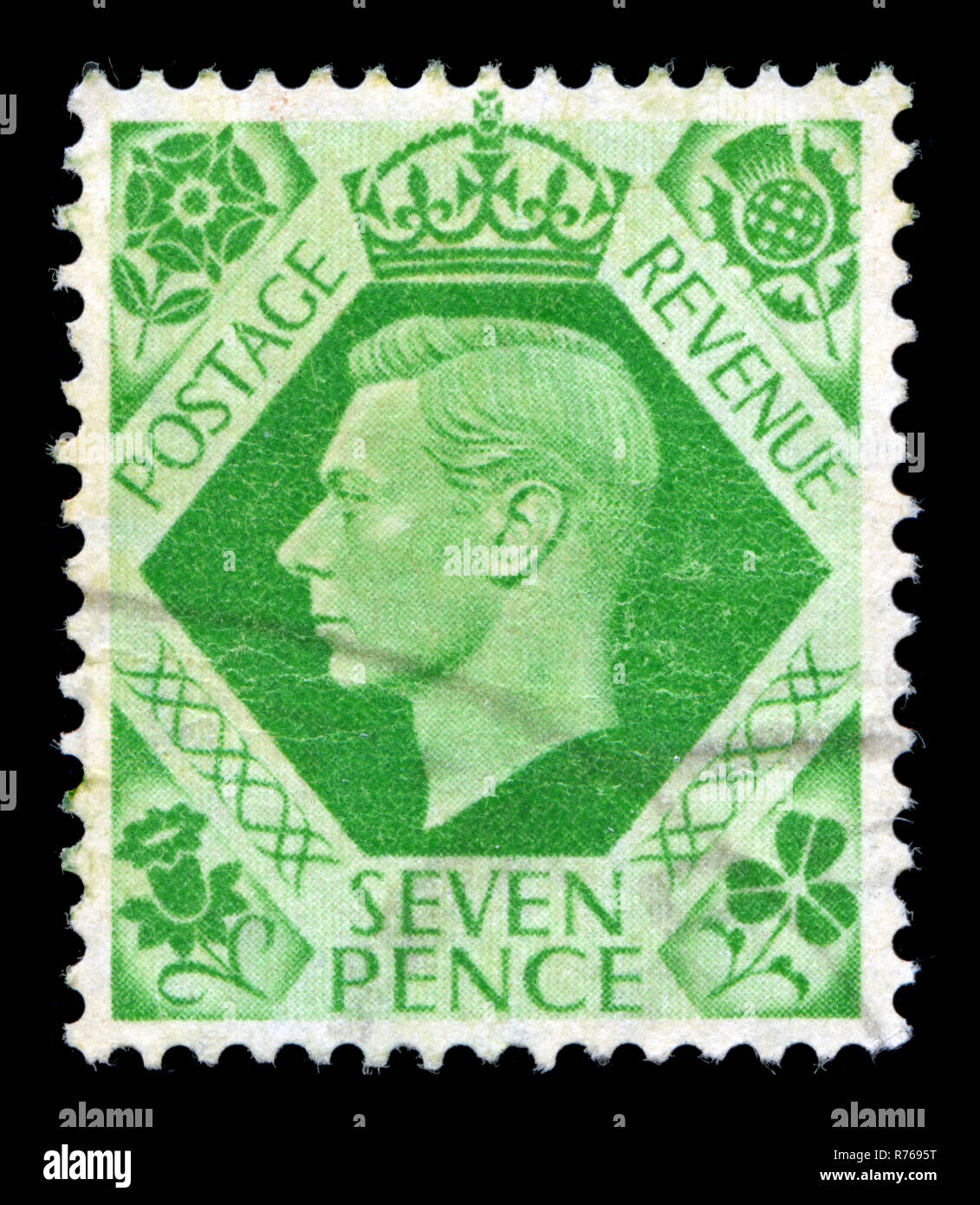 Timbre-poste à partir de la Grande-Bretagne dans la King George VI - série émise en 1939 vous y trouverez Banque D'Images