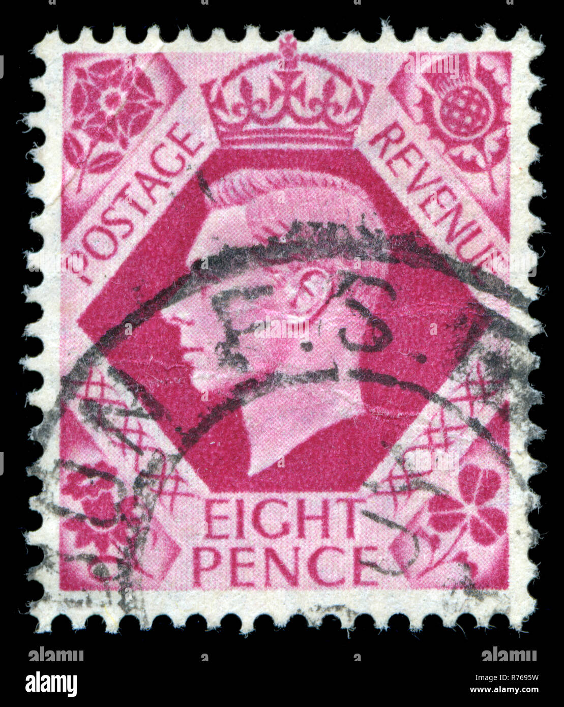 Timbre-poste à partir de la Grande-Bretagne dans la King George VI - série émise en 1939 vous y trouverez Banque D'Images