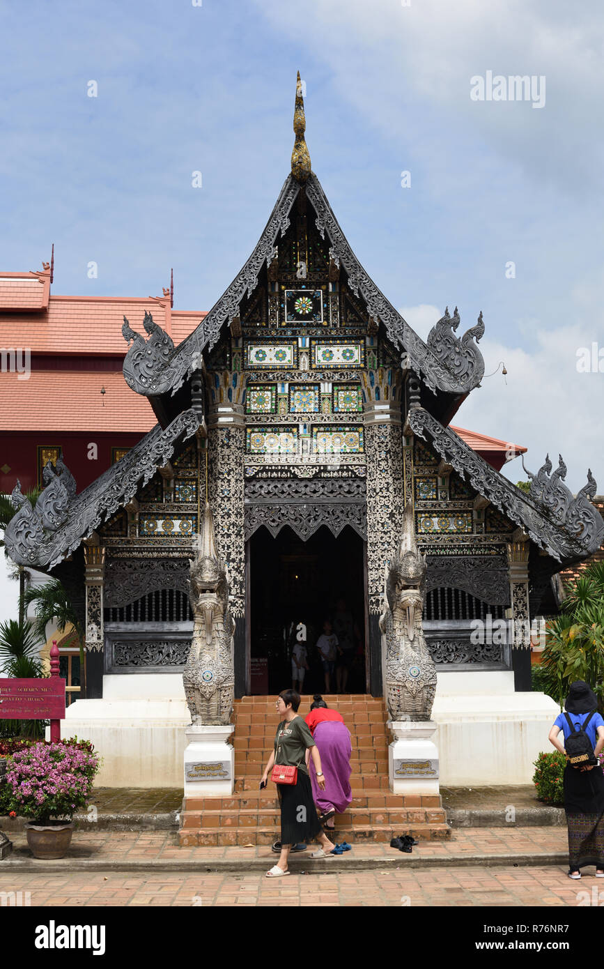 Sanctuaire de Viharn Luang, également connu sous le nom de la ville pilier, dans le parc de Wat Chedi Luang, Chiang Mai, Thaïlande Banque D'Images