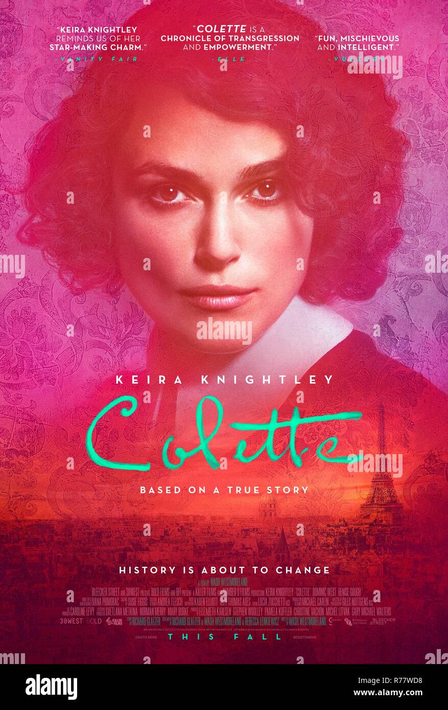 Titre original : COLETTE. Titre en anglais : COLETTE. Année : 2018. Directeur : Laver Westmoreland. Stars : Keira Knightley. Credit : BOLD FILMS / Album Banque D'Images
