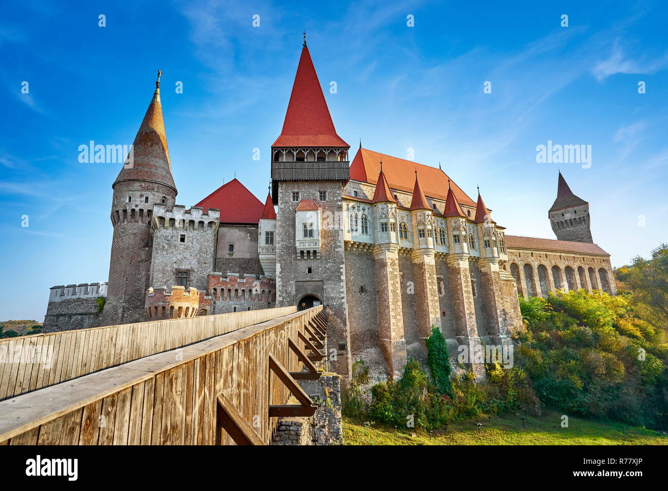 Château Corvin, Hunedoara, Transylvanie, Roumanie Banque D'Images