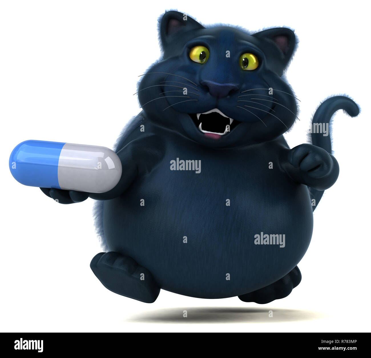 Fun unicorn - 3D Illustration Banque D'Images