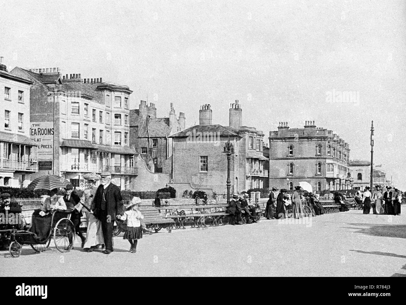 Promenade à Worthing Banque D'Images
