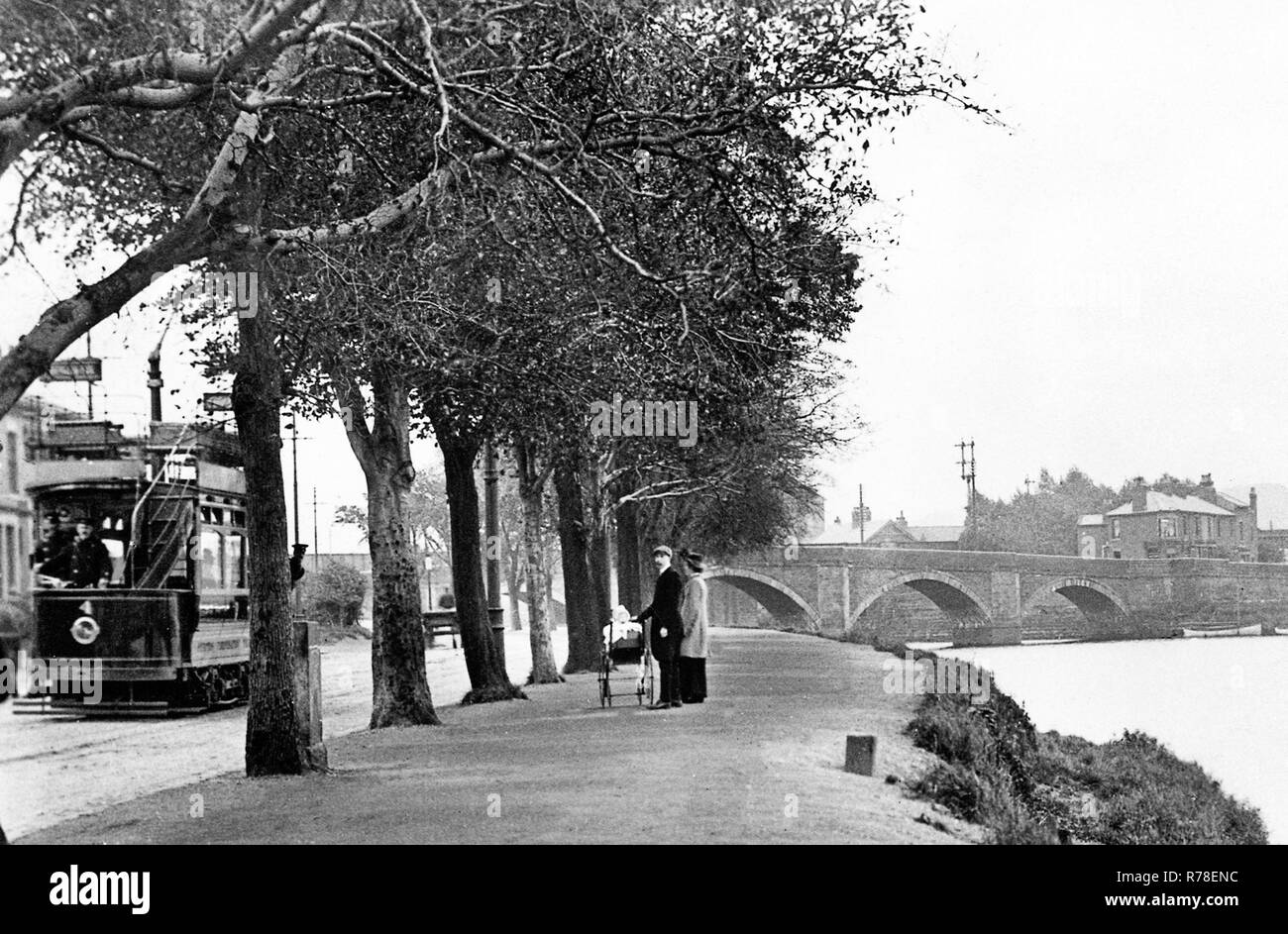 Pont Penwortham, Preston Banque D'Images