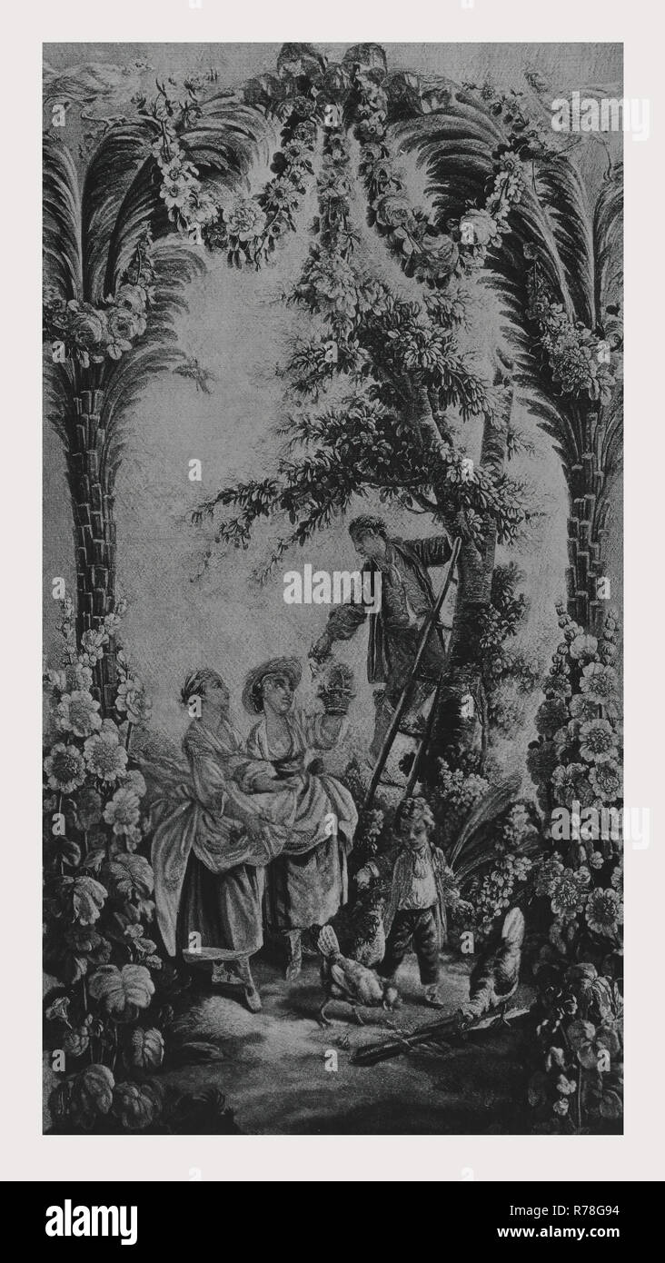 Cueillette de cerises Banque D'Images