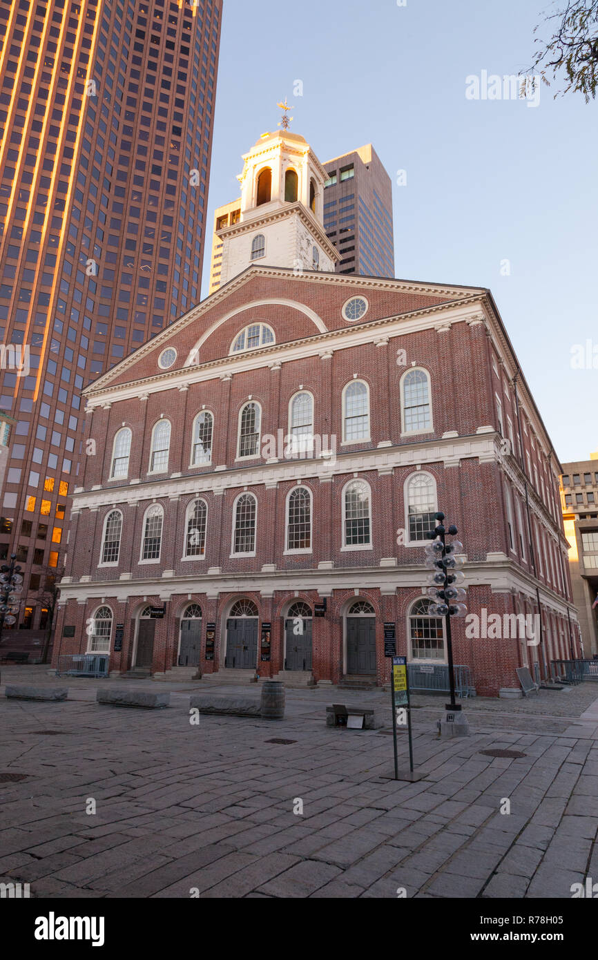 Faneuil Hall, Boston, Massachusetts, États-Unis d'Amérique. Banque D'Images