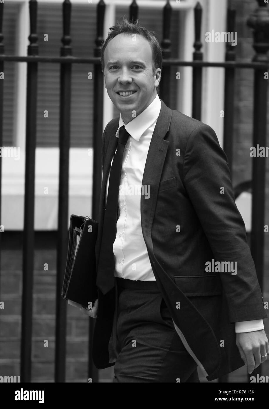 London, UK,16th Jun 2018. Secrétaire d'État à la santé et des Services sociaux la Rt Hon Matt Hancock participe à une réunion du Cabinet au 10 Downing Street, Londres Banque D'Images