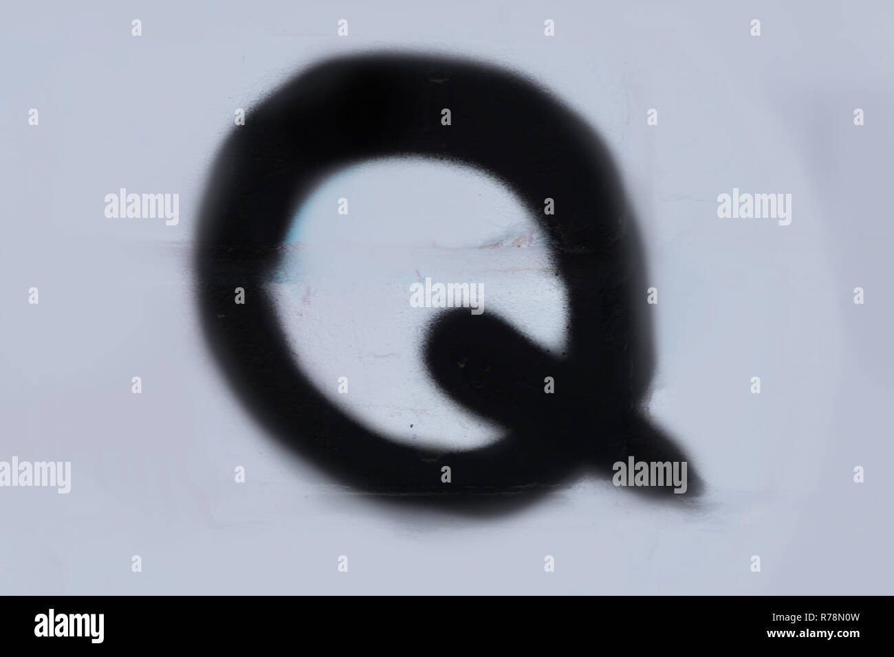Pinceau calligraphie chinoise de l'alphabet sur fond blanc Banque D'Images