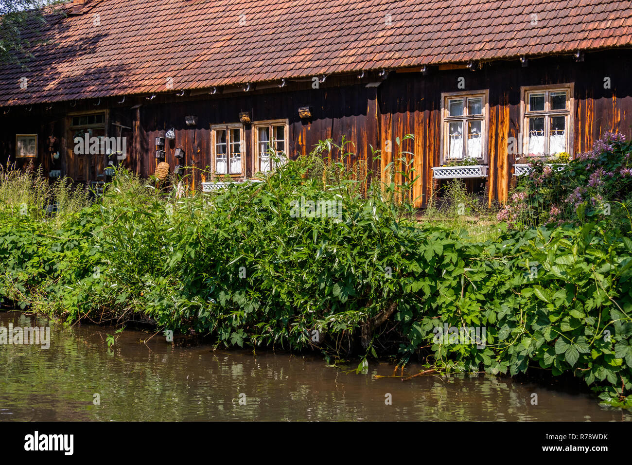 Réserve de biosphère de Spreewald Région de vacances Banque D'Images