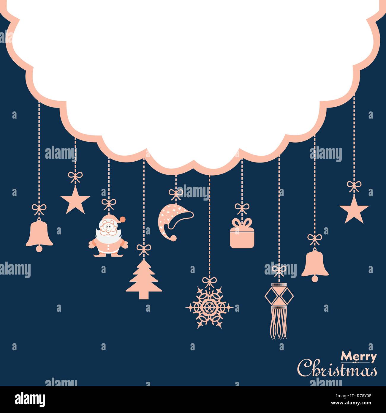 Illustration de noël avec des symboles stock vector Illustration de Vecteur