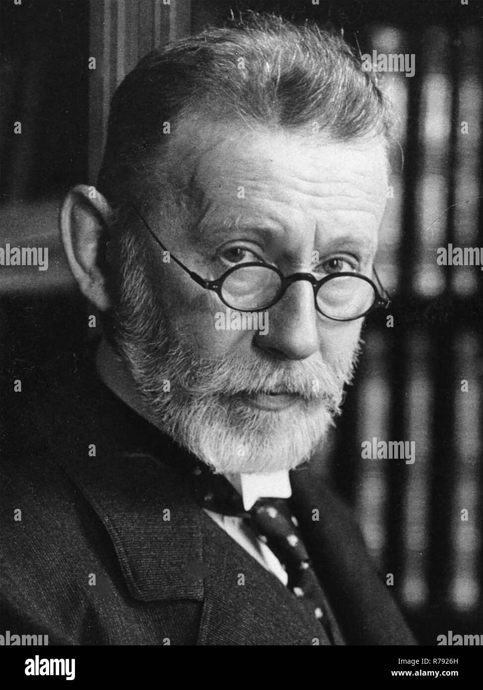 PAUL EHRLICH (1854-1915) médecin et scientifique allemand en 1915 Banque D'Images