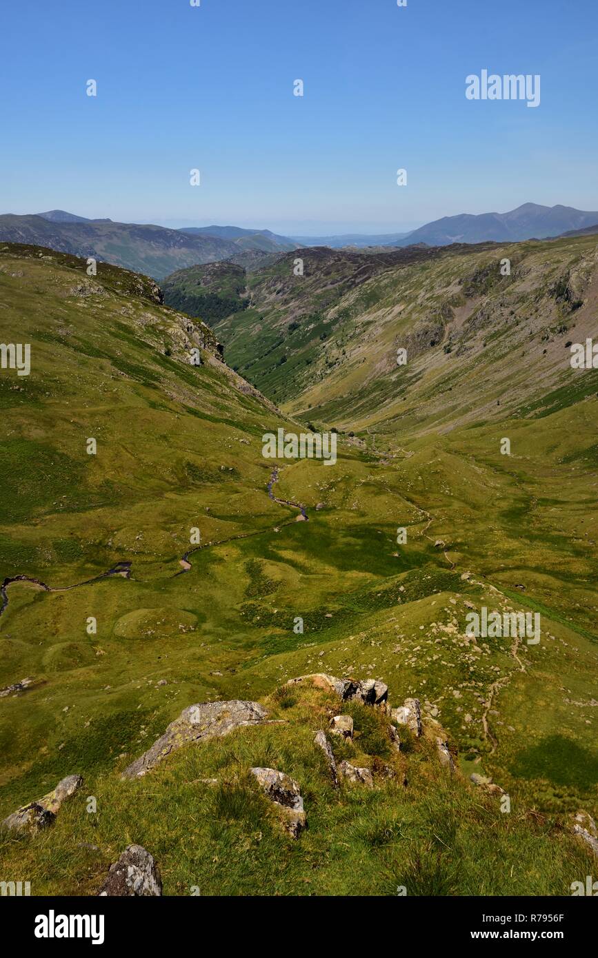 À la recherche sur la longueur de Greenup Gill Banque D'Images