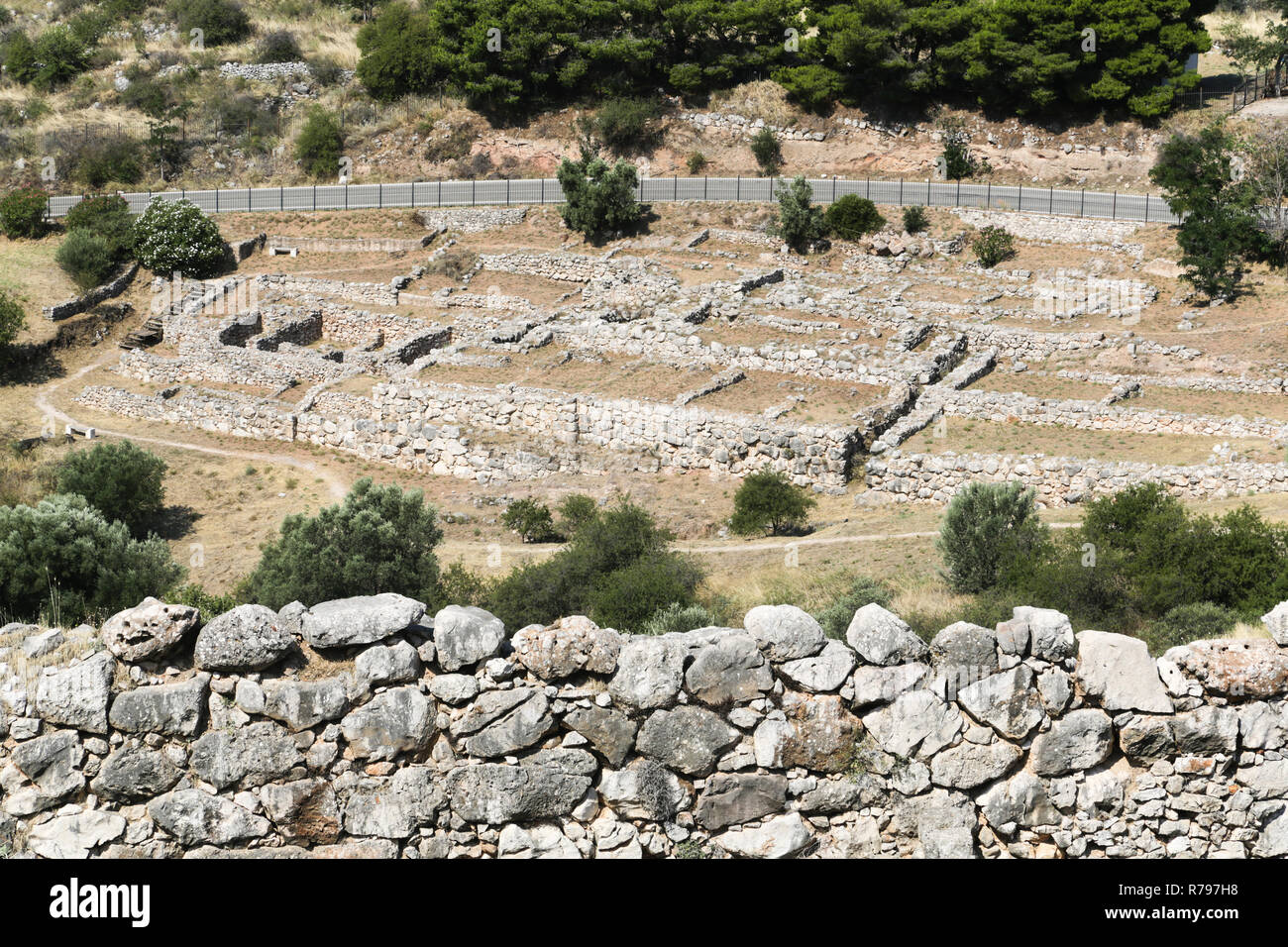Site archéologique de mycènes Banque de photographies et d’images à