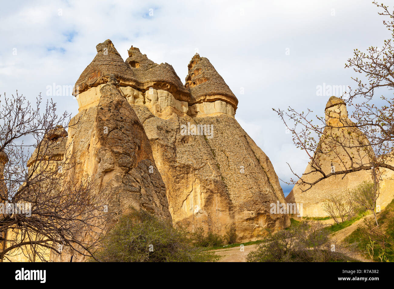 Les falaises de pierre maisons de fées Banque D'Images