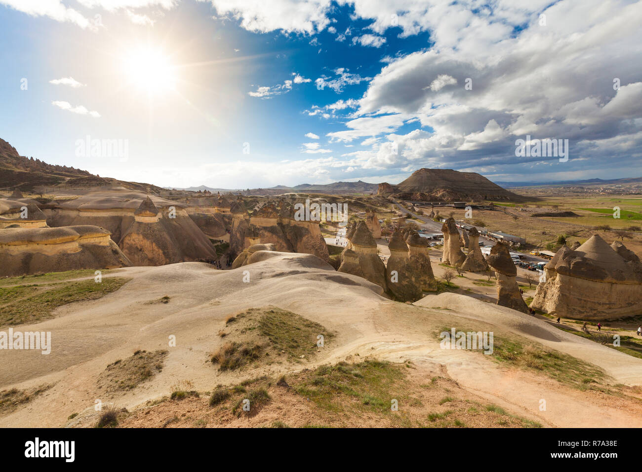 Les falaises de pierre maisons de fées Banque D'Images
