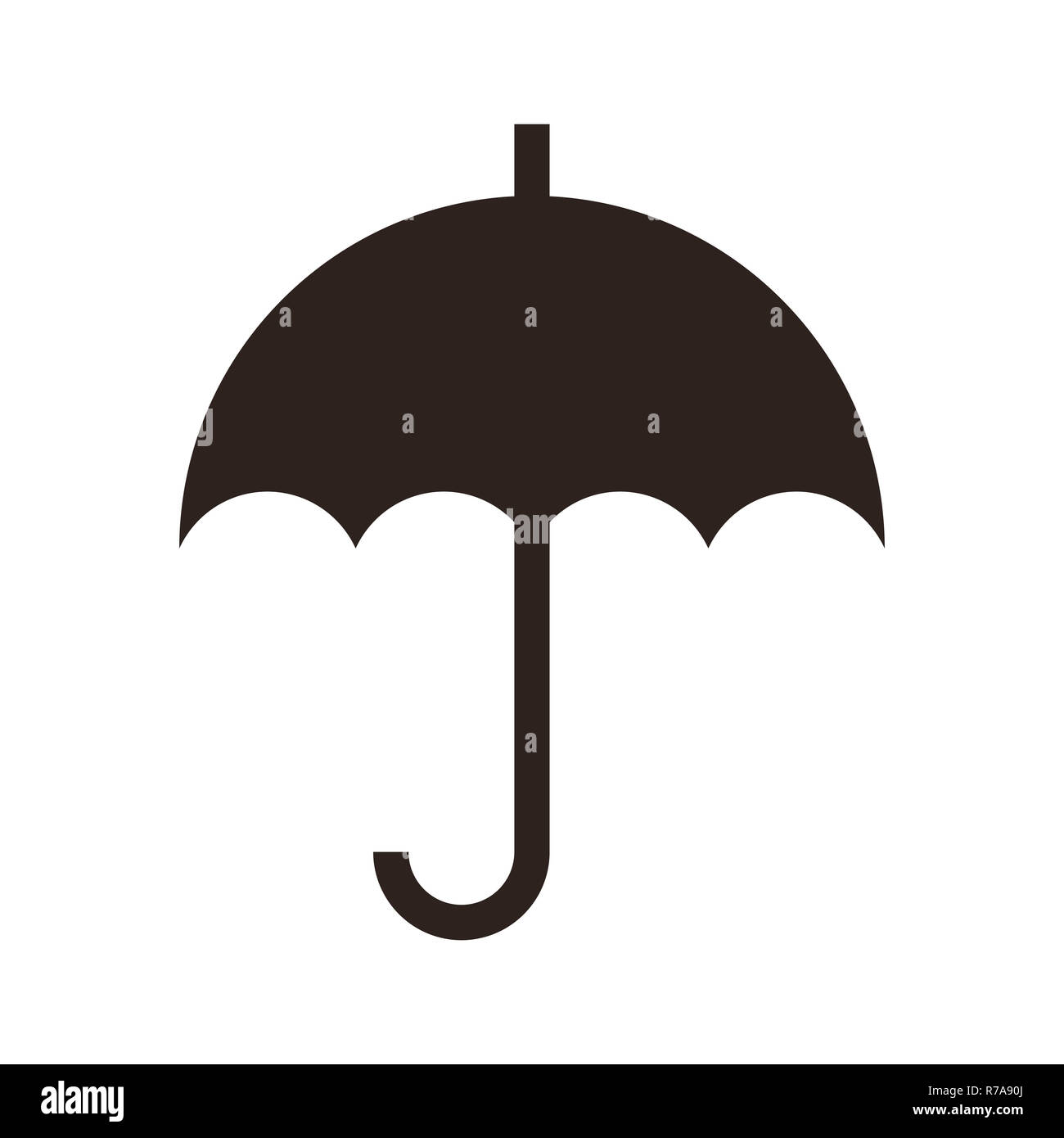 Umbrella isolé sur fond blanc Banque D'Images