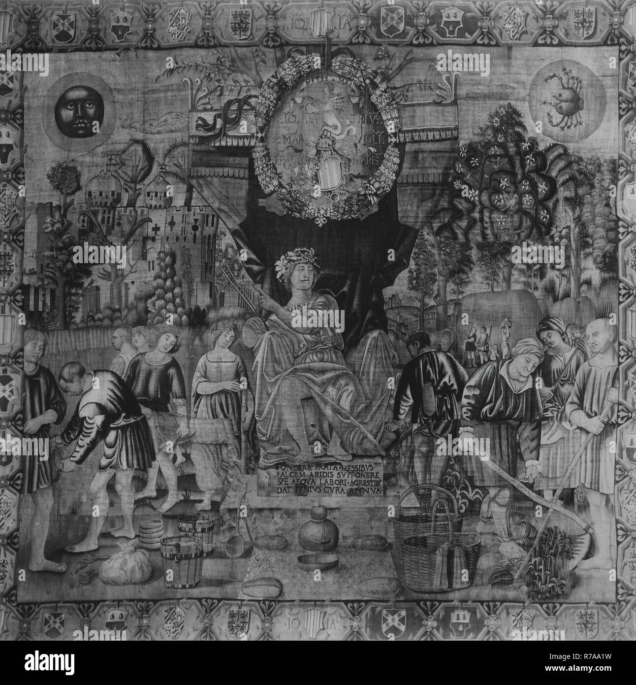 Juin : le fauchage du foin Banque D'Images