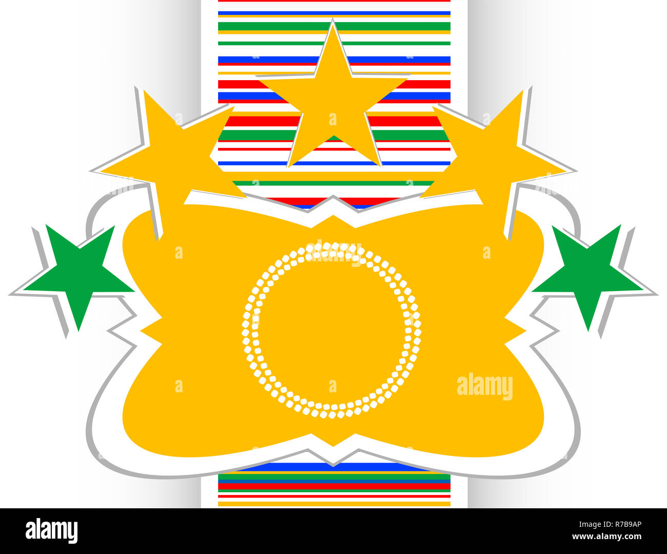 Boutons web brillant signe avec abstract circles Banque D'Images