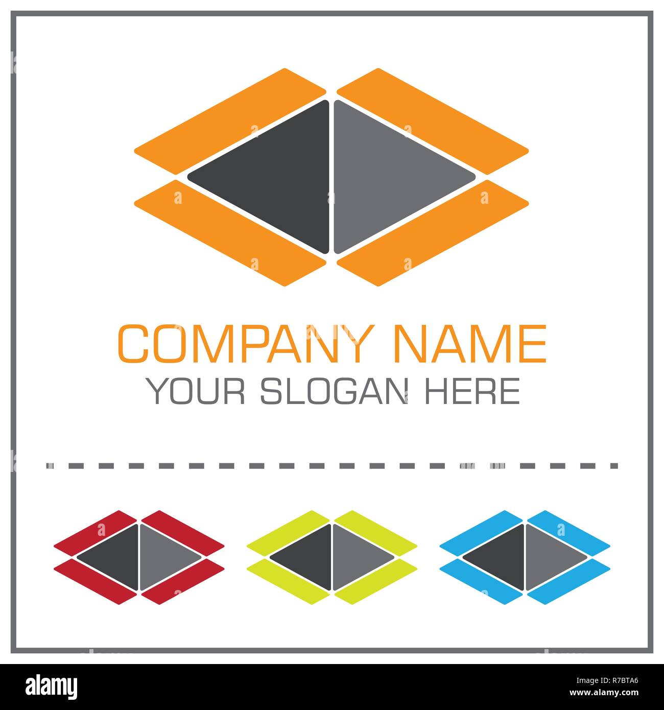 Ouvrir Fort Logo Vector pour déménagement / Transport Company Illustration de Vecteur