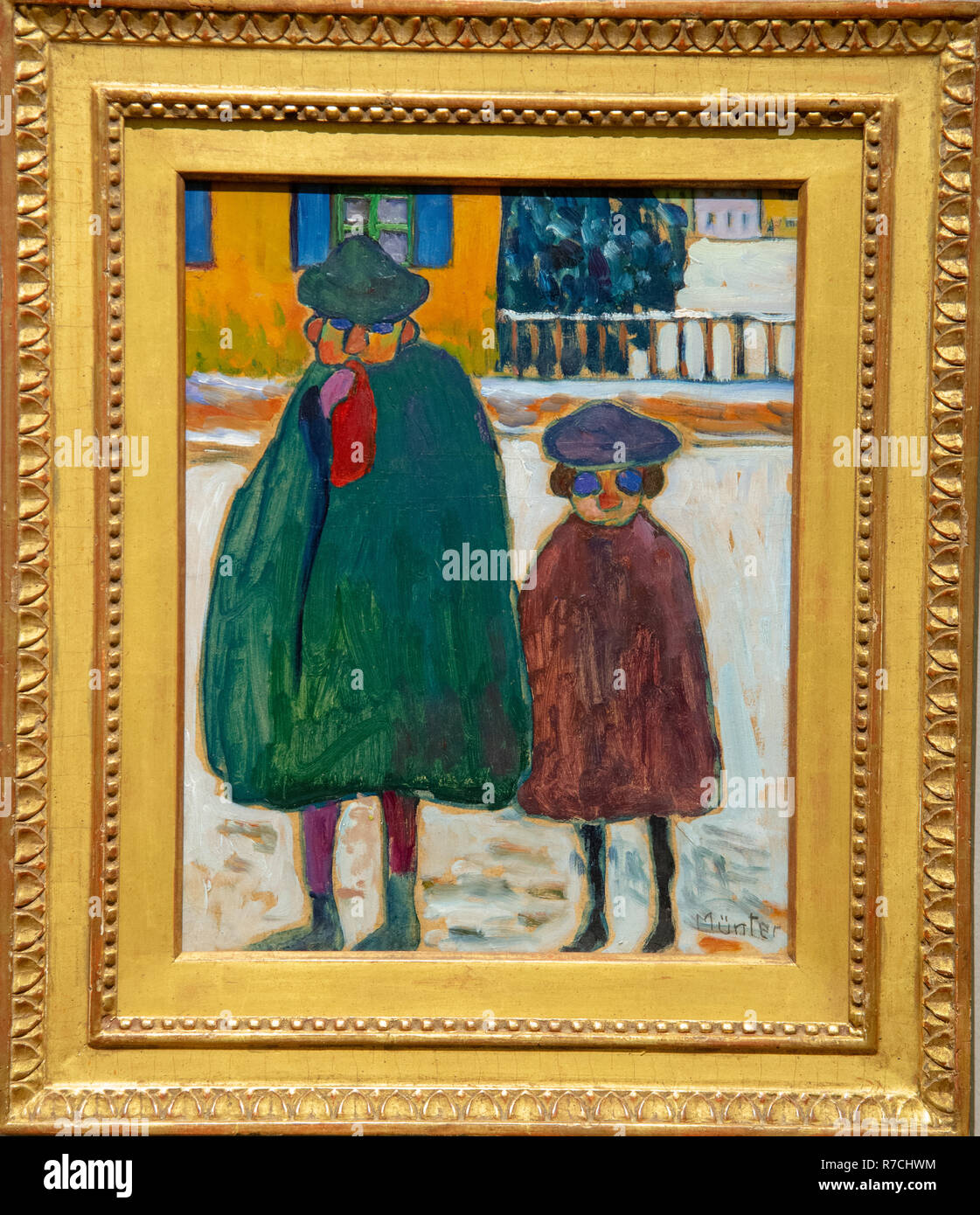 'Les garçons sur Mardi Gras' de Gabriele Munter, GEM, Gemeentelijk Museum Den Haag, Pays-Bas Banque D'Images