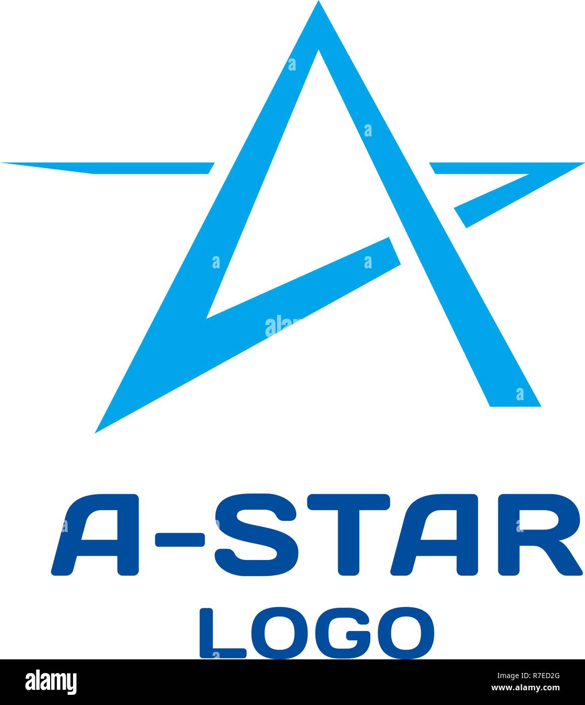 Abstract star logo vector modèle. Illustration de Vecteur