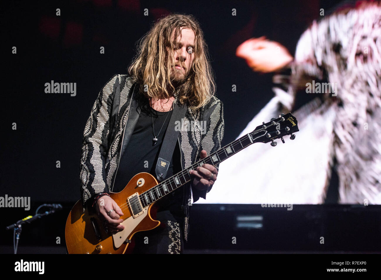 San Jose, Californie, USA. 8 décembre 2018. Adam de la Slack sur scène à la Struts effectue le SAP Centre au cours de l'ALT 105,3 pas si douce nuit à San Jose, Californie. Photo : Chris Tuite/imageSPACE/MediaPunch MediaPunch Crédit : Inc/Alamy Live News Banque D'Images