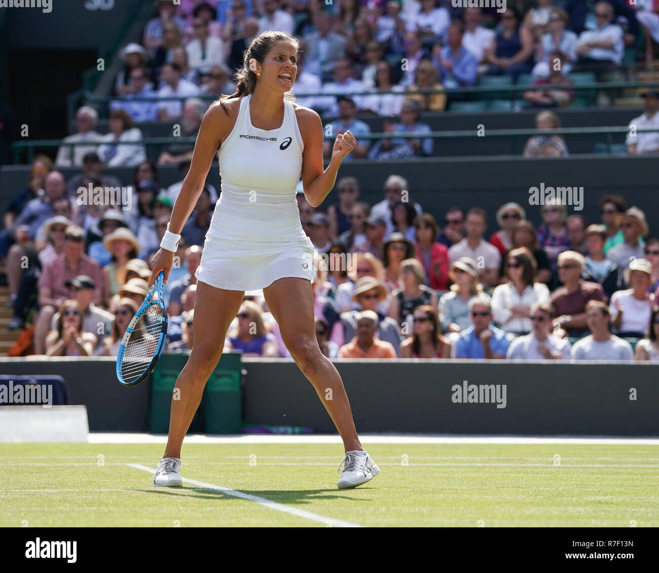 JULIA GOERGES (GER) Tennis - Wimbledon 2018 - Grand Chelem ATP / WTA ITF / PROFILS TÊTES - Londres - - - Grande-Bretagne - 10 juillet 2018. Banque D'Images