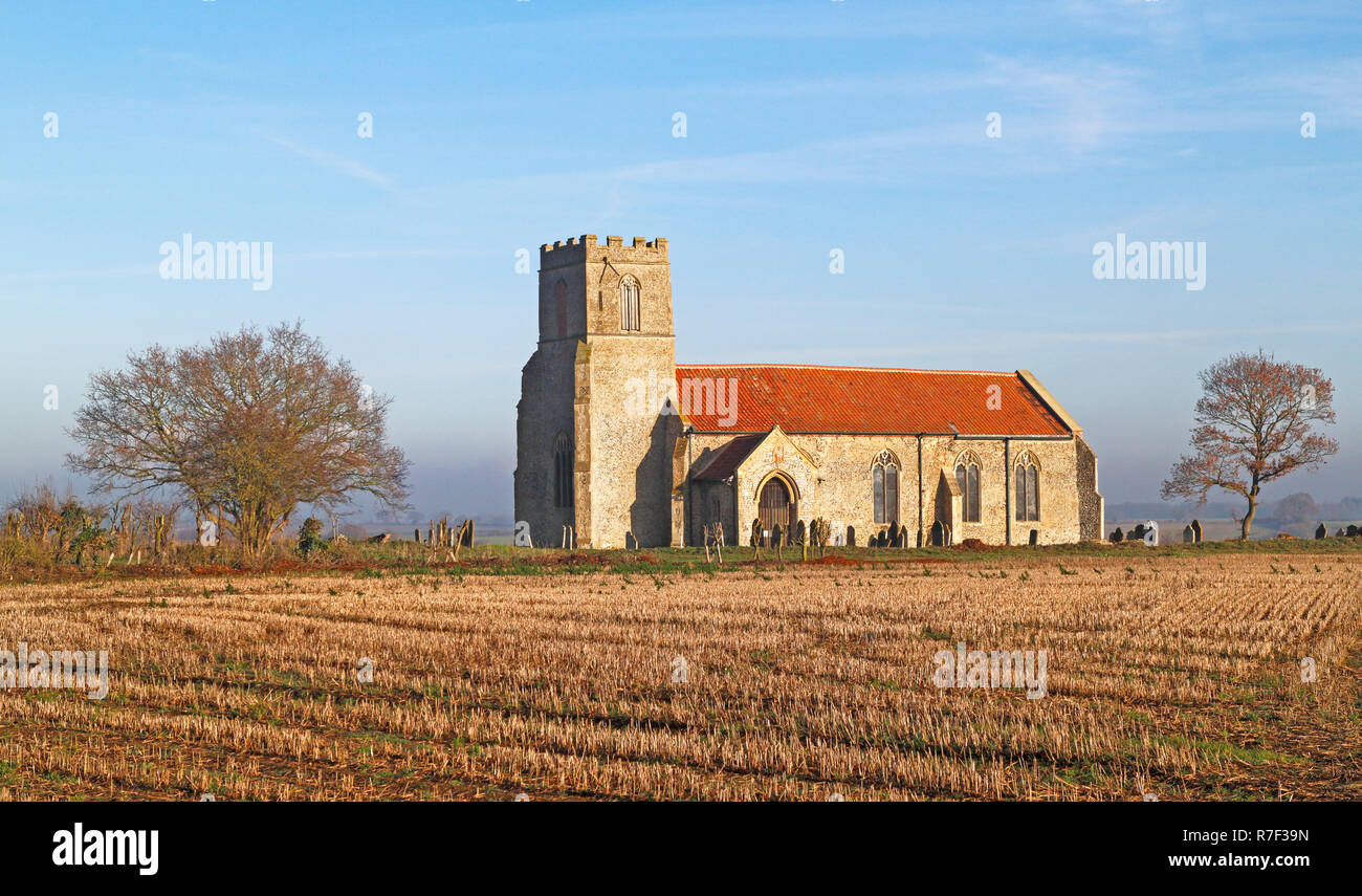 Une vue de l'église de St Peter in North Norfolk à Corpusty, Norfolk, Angleterre, Royaume-Uni, Europe. Banque D'Images