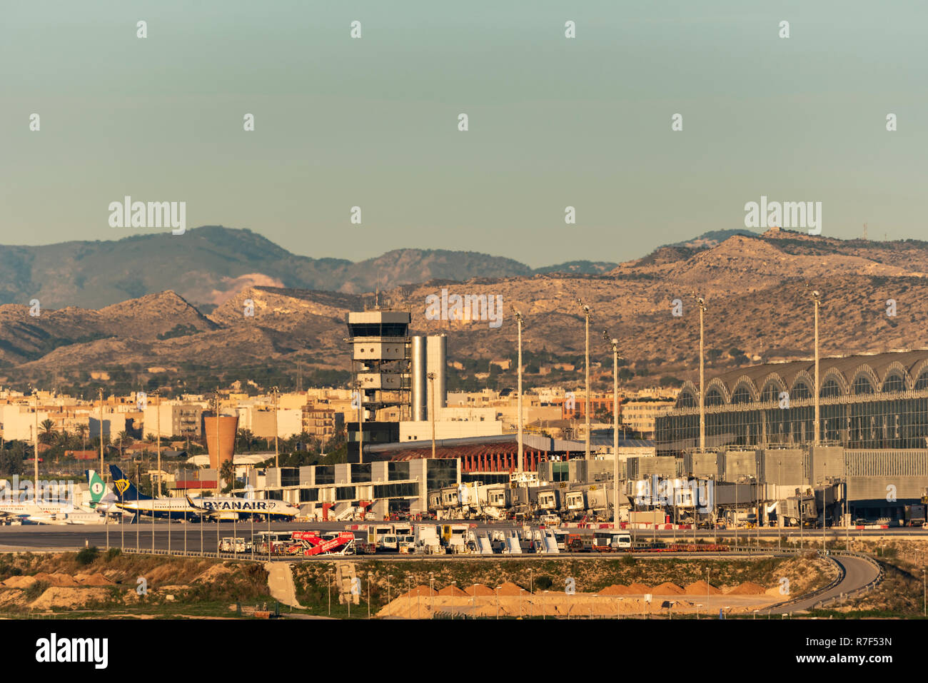 L'Aéroport International de Alicante/Elche, Alicante, Costa Blanca, Espagne, Europe Banque D'Images