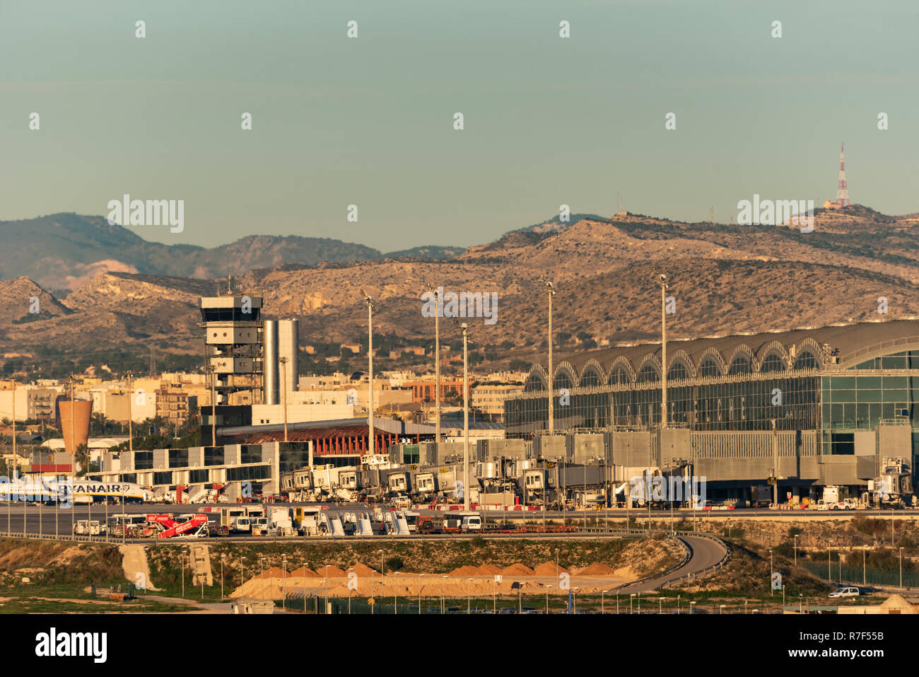 L'Aéroport International de Alicante/Elche, Alicante, Costa Blanca, Espagne, Europe Banque D'Images