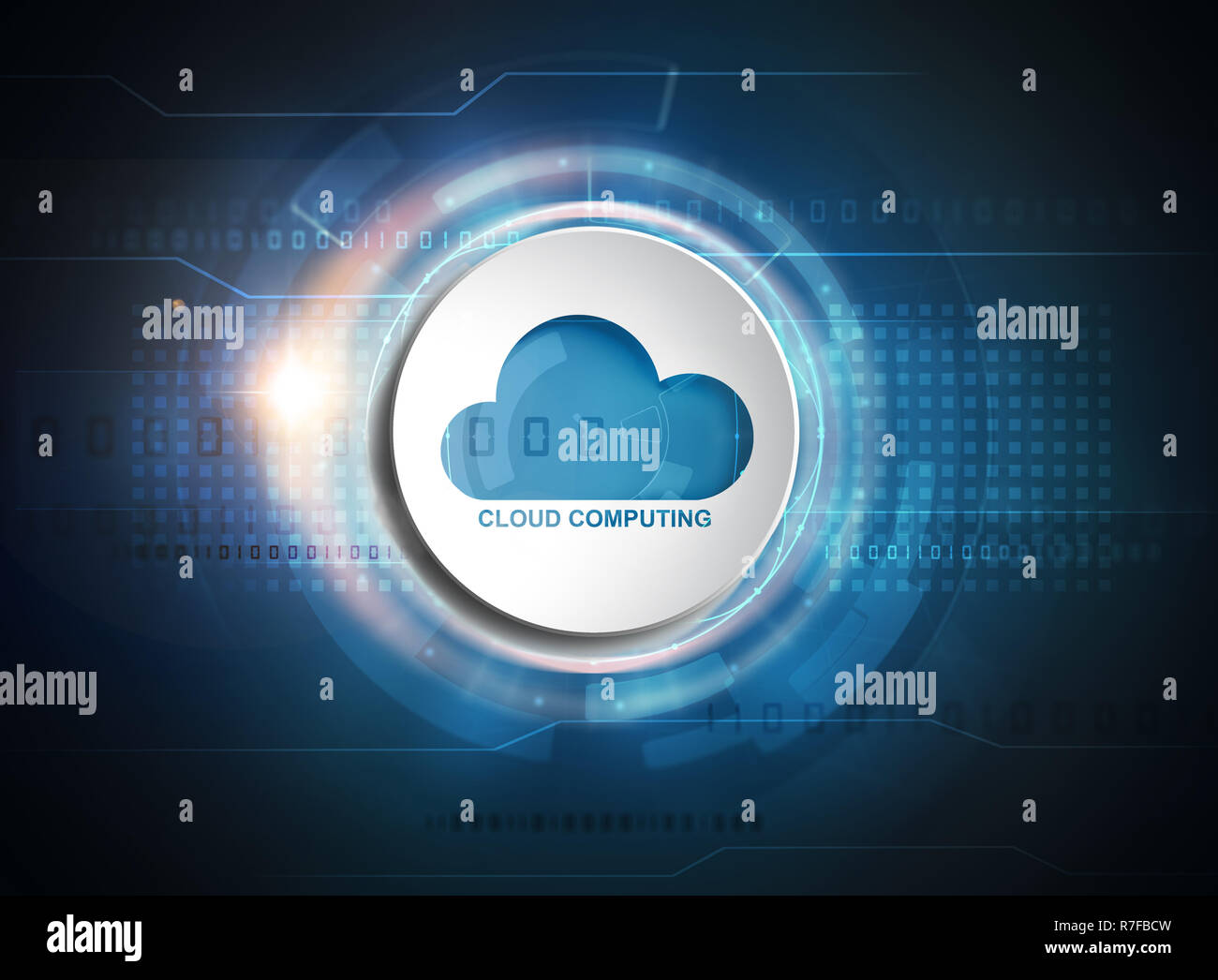 La technologie cloud computing Banque D'Images