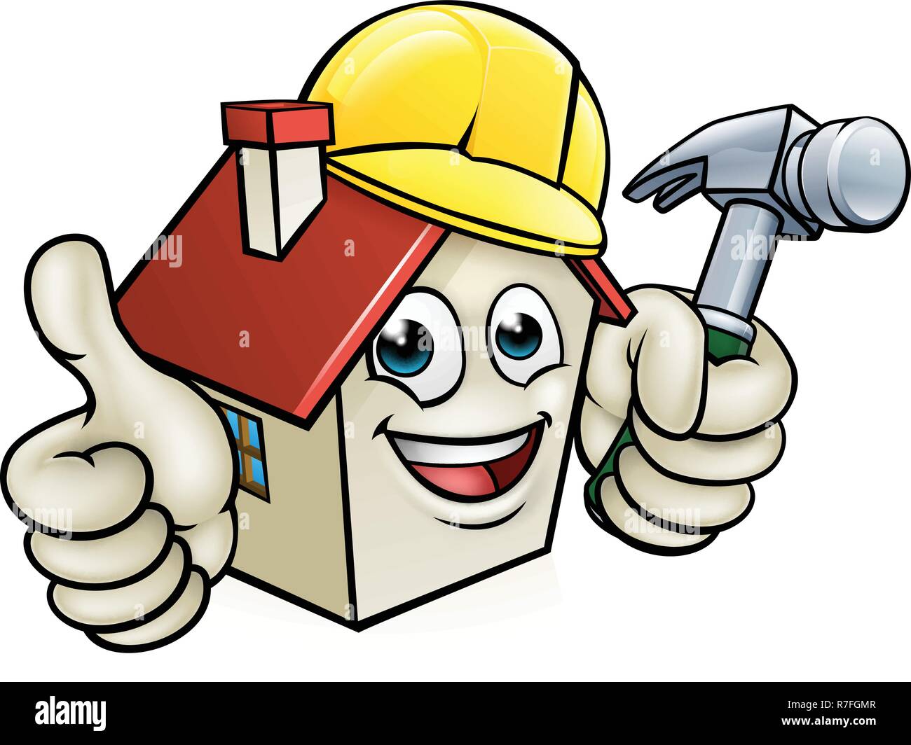 Chambre Construction Worker Personnage Illustration de Vecteur