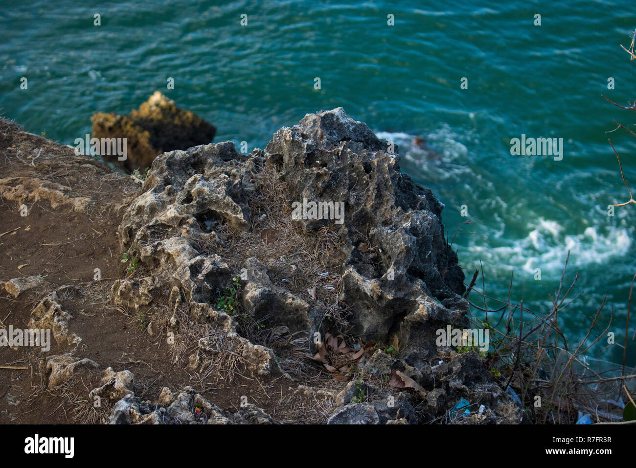 Belle vue sur la plage des vacances photo Banque D'Images