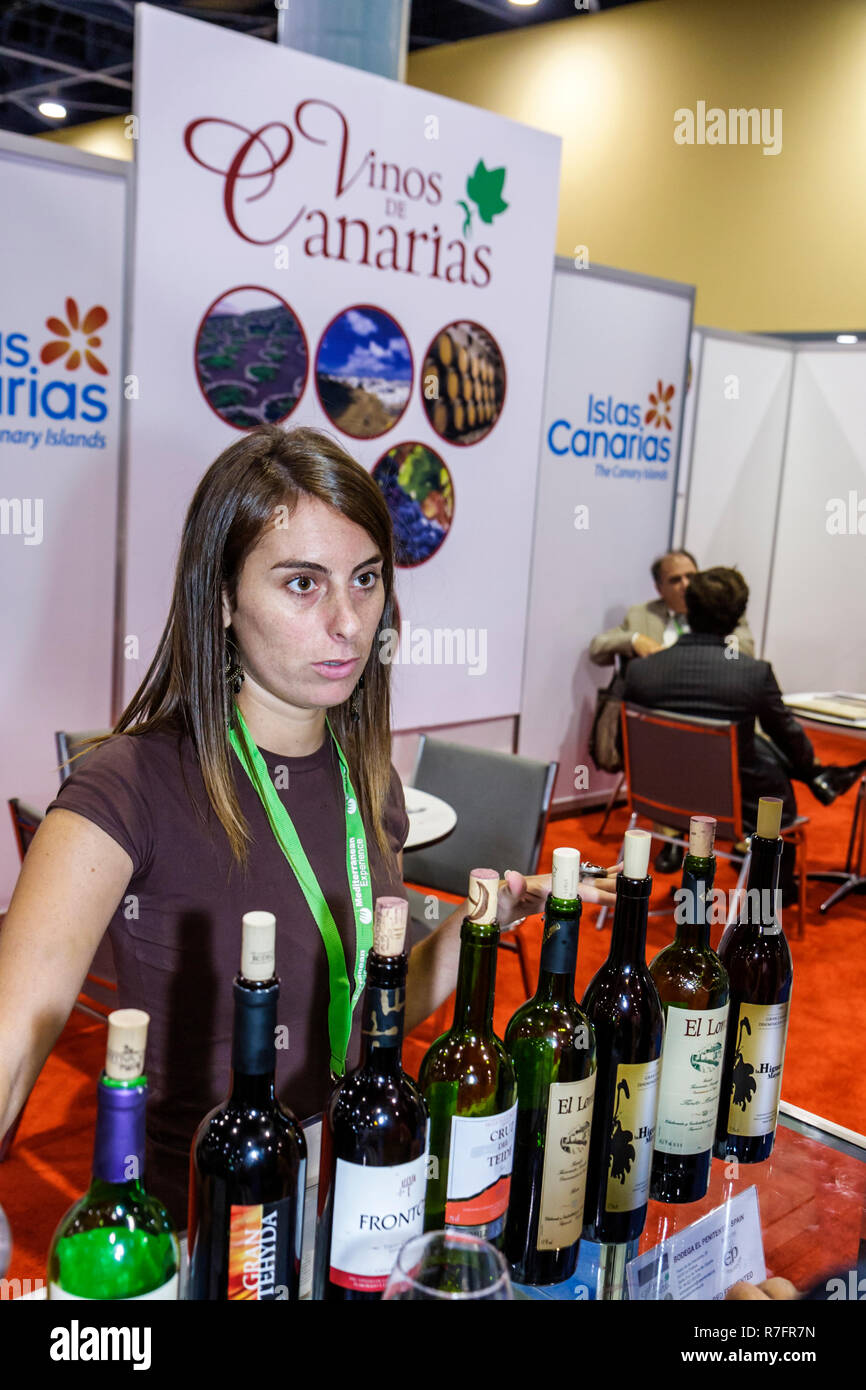 Miami Beach Florida,Miami Beach Convention Center,centre,Mediterranean Experience Trade Fair,exposant,importation,exportation,commerce international,Espagne,Cana Banque D'Images